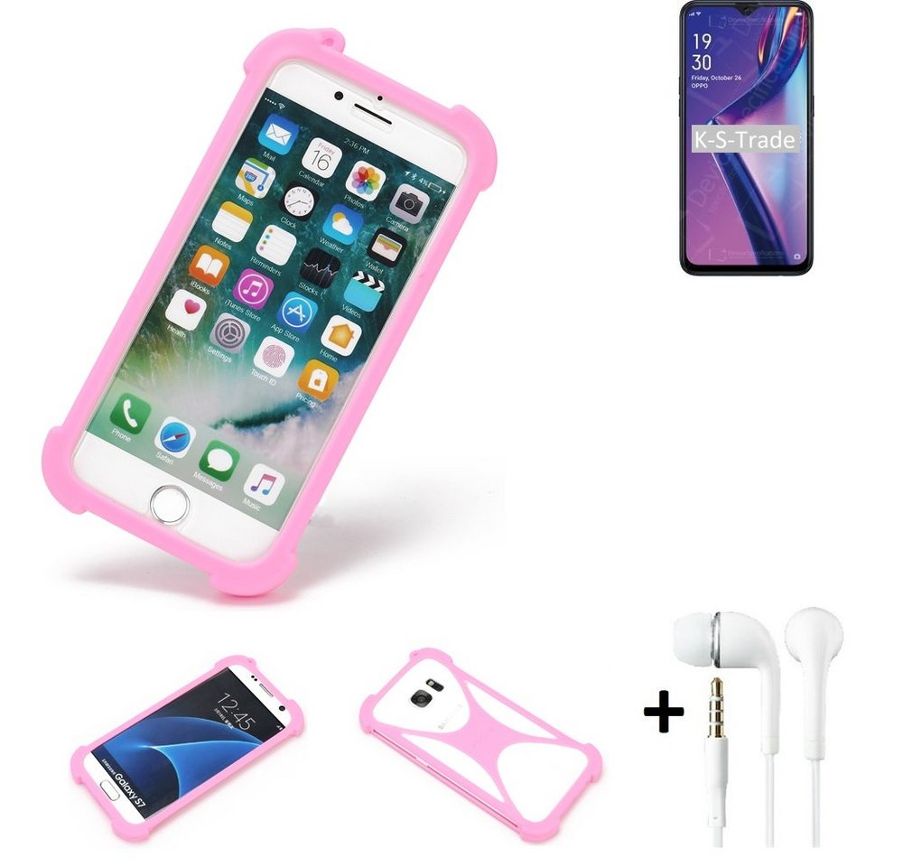 K-S-Trade Handyhülle für Oppo A12, Bumper + Kopfhörer Handy Hülle Schutzhülle Silikon Schutz Hülle K-S-Trade Handyhülle für Oppo A12, Bumper + Kopfhörer Handy Hülle Schutzhülle Silikon Schutz Hülle von K-S-Trade