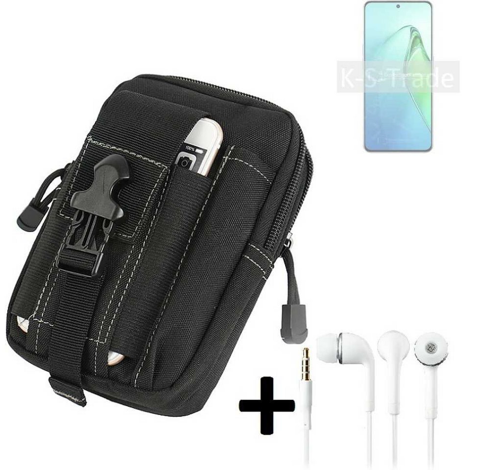 K-S-Trade Handyhülle für Oppo Reno8 Pro+, Gürteltache + Kopfhörer Gürtel Tasche Holster Schutz Hülle K-S-Trade Handyhülle für Oppo Reno8 Pro+, Gürteltache + Kopfhörer Gürtel Tasche Holster Schutz Hülle von K-S-Trade