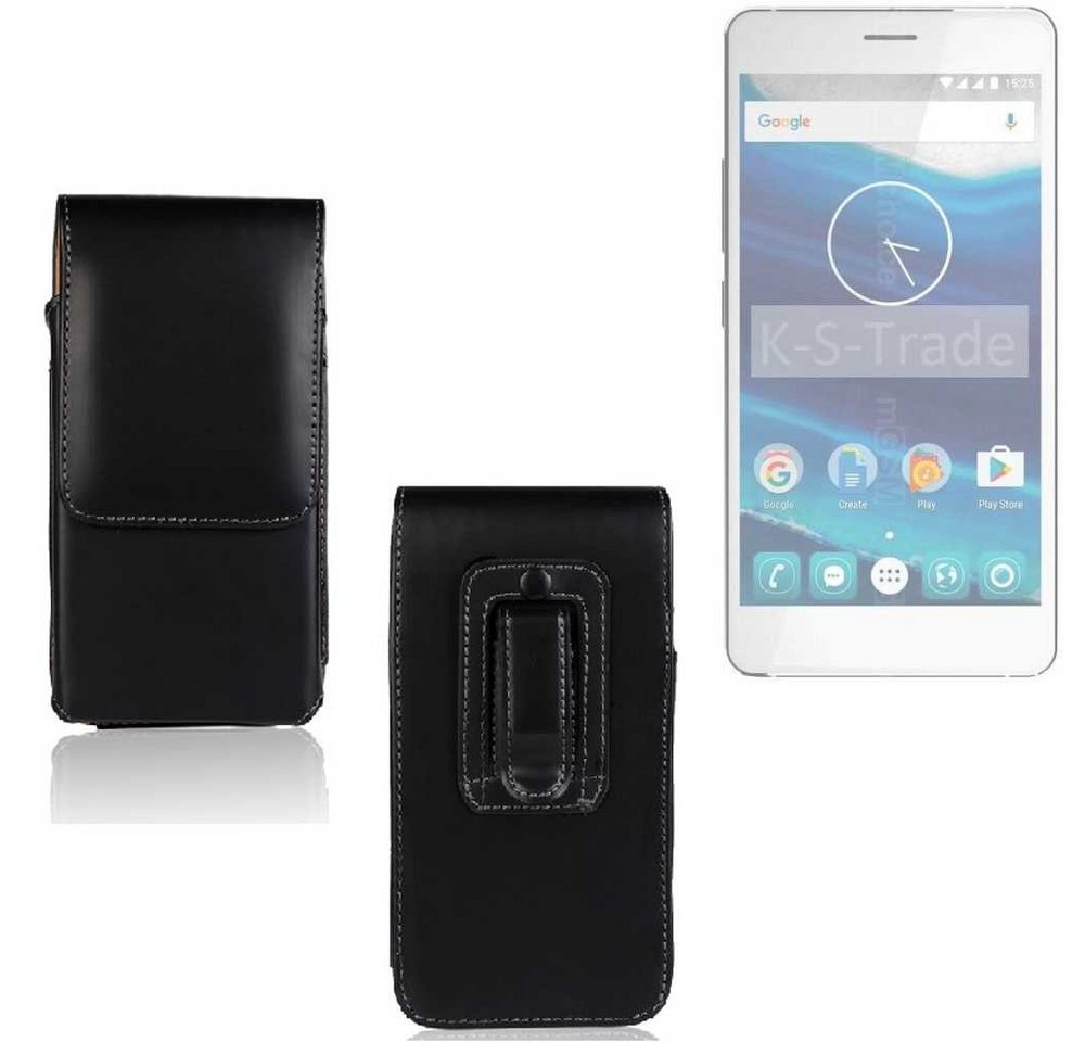 K-S-Trade Handyhülle für Qilive Q5.5, Gürteltasche Schutz Hülle Handy Hülle mit Magnetverschluss K-S-Trade Handyhülle für Qilive Q5.5, Gürteltasche Schutz Hülle Handy Hülle mit Magnetverschluss von K-S-Trade