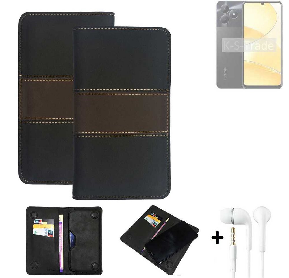 K-S-Trade Handyhülle für Realme C51s, Handyhülle + Kopfhörer Schutzhülle Walletcase Bookstyle Tasche K-S-Trade Handyhülle für Realme C51s, Handyhülle + Kopfhörer Schutzhülle Walletcase Bookstyle Tasche von K-S-Trade
