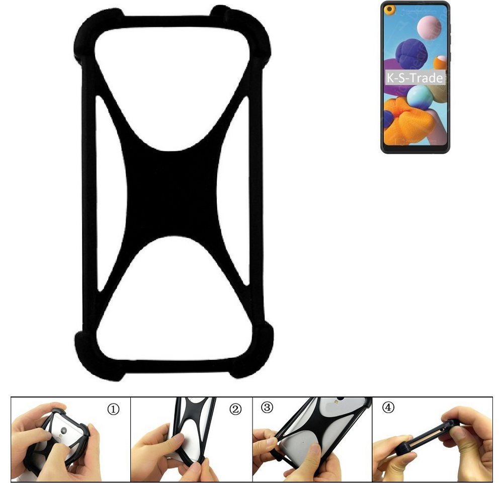 K-S-Trade Handyhülle für Samsung Galaxy A21, Handy-Hülle Schutz-Hülle Silikon Bumper TPU Softcase Smartphone K-S-Trade Handyhülle für Samsung Galaxy A21, Handy-Hülle Schutz-Hülle Silikon Bumper TPU Softcase Smartphone von K-S-Trade