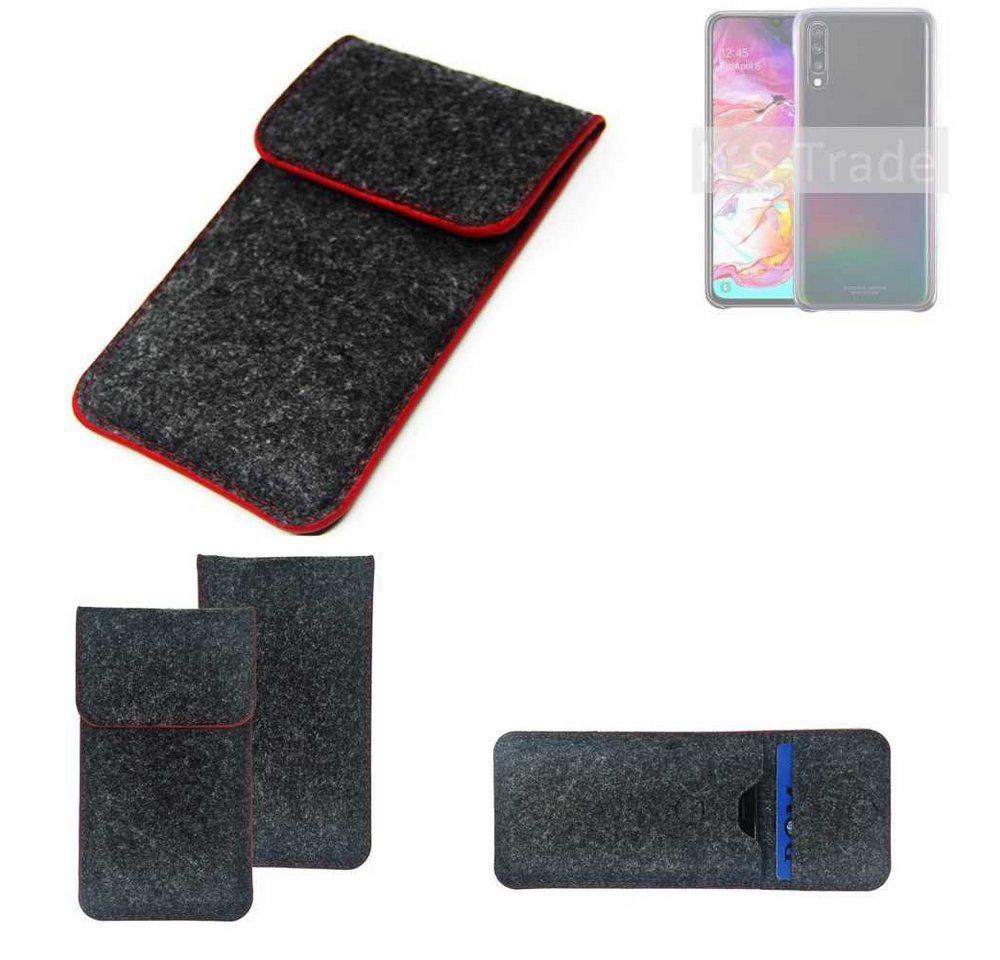 K-S-Trade Handyhülle für Samsung Galaxy A70, Handy Schutz Hülle Schutzhülle Handyhülle Filztasche Pouch K-S-Trade Handyhülle für Samsung Galaxy A70, Handy Schutz Hülle Schutzhülle Handyhülle Filztasche Pouch von K-S-Trade