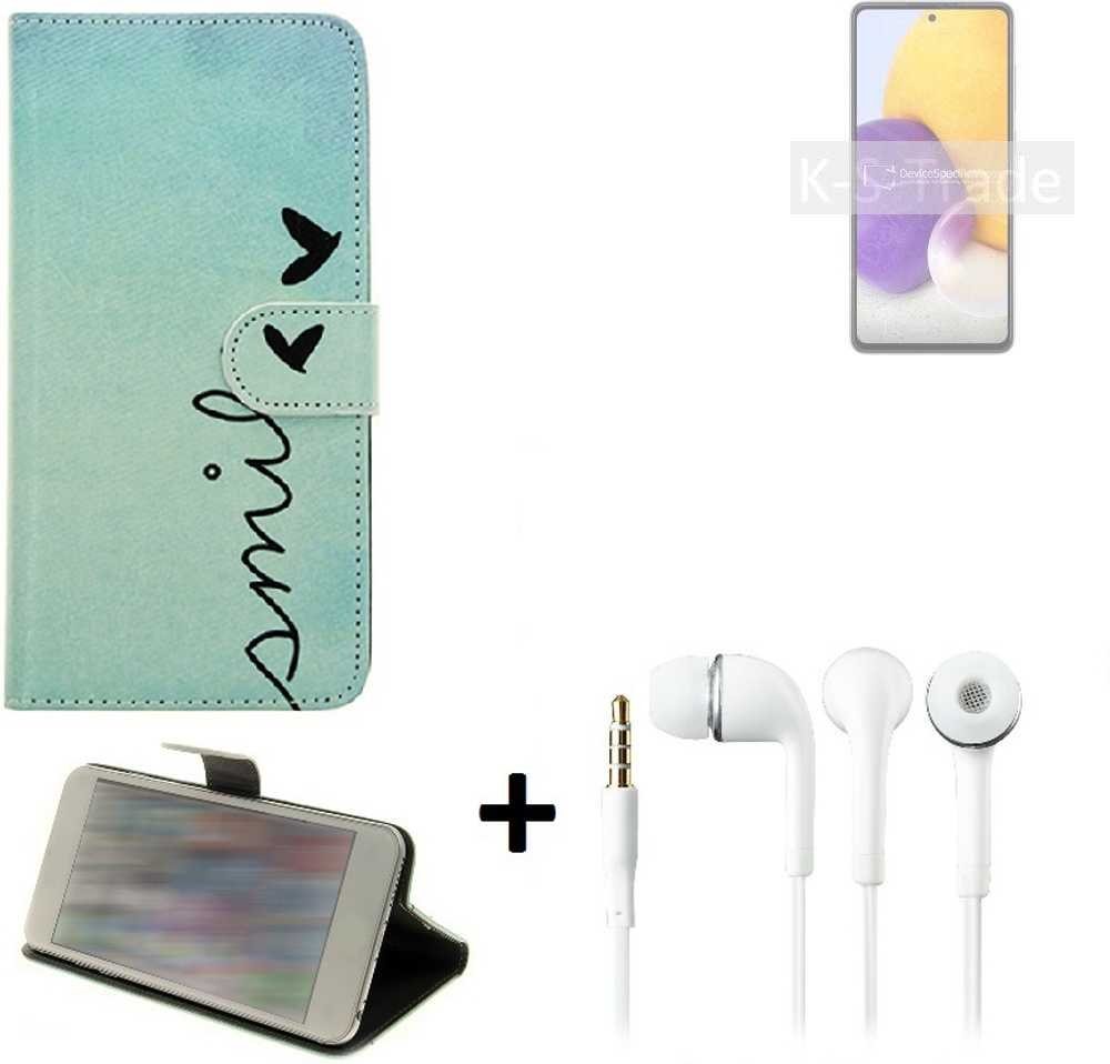 K-S-Trade Handyhülle für Samsung Galaxy A72, Schutz Hülle Handy Hülle 360° Wallet Case Schutz Hülle K-S-Trade Handyhülle für Samsung Galaxy A72, Schutz Hülle Handy Hülle 360° Wallet Case Schutz Hülle von K-S-Trade