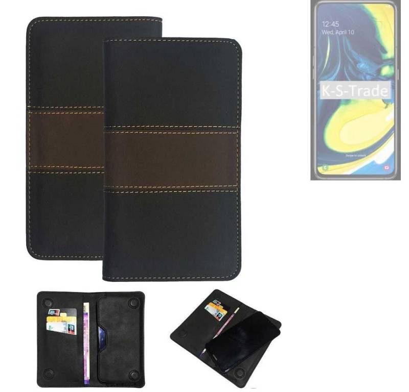 K-S-Trade Handyhülle für Samsung Galaxy A80, Hülle Handyhülle Schutzhülle Walletcase Bookstyle Tasche Schutz K-S-Trade Handyhülle für Samsung Galaxy A80, Hülle Handyhülle Schutzhülle Walletcase Bookstyle Tasche Schutz von K-S-Trade