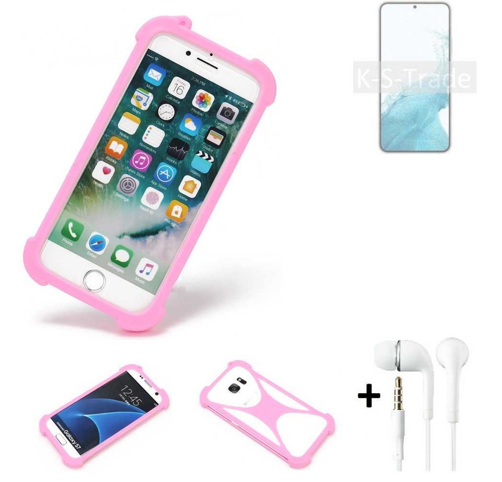 K-S-Trade Handyhülle für Samsung Galaxy S22+ Exynos, Bumper + Kopfhörer Handy Hülle Schutzhülle Silikon Schutz Hülle K-S-Trade Handyhülle für Samsung Galaxy S22+ Exynos, Bumper + Kopfhörer Handy Hülle Schutzhülle Silikon Schutz Hülle von K-S-Trade