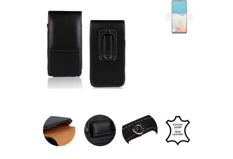 K-S-Trade Handyhülle für Samsung Galaxy Wide5, Holster Gürteltasche Handy Hülle Schutzhülle Handyhülle Leder von K-S-Trade