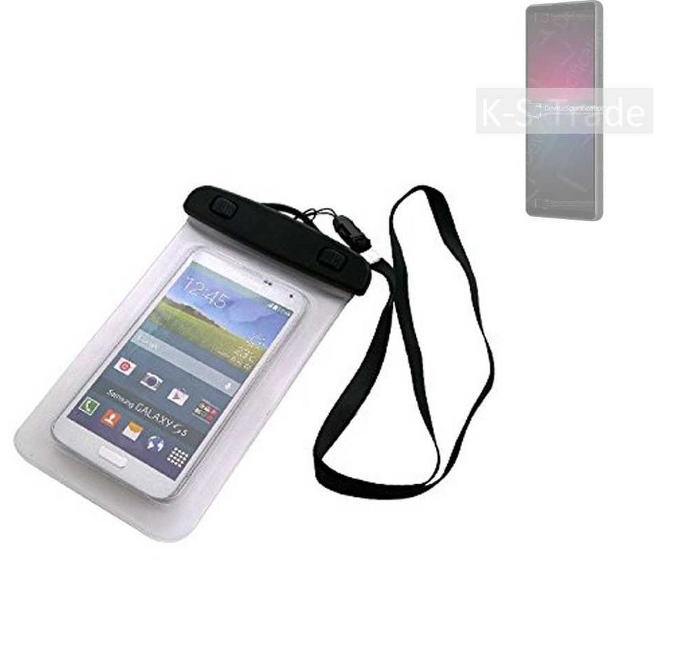 K-S-Trade Handyhülle für Sony Xperia 10 IV, Schutz Hülle Handy Hülle Beach Bag wasserdicht 16cm x 10cm von K-S-Trade