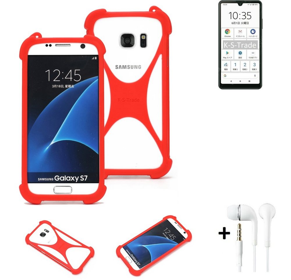 K-S-Trade Handyhülle für Sony Xperia Ace II, Handy-hülle + Kopfhörer Schutz-hülle Bumper Silikon Schutz Hülle K-S-Trade Handyhülle für Sony Xperia Ace II, Handy-hülle + Kopfhörer Schutz-hülle Bumper Silikon Schutz Hülle von K-S-Trade