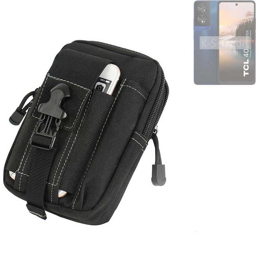 K-S-Trade Handyhülle für TCL 40 NXTPAPER, Gürtel Tasche Gürteltasche Holster Schutz Hülle Handy Hülle von K-S-Trade