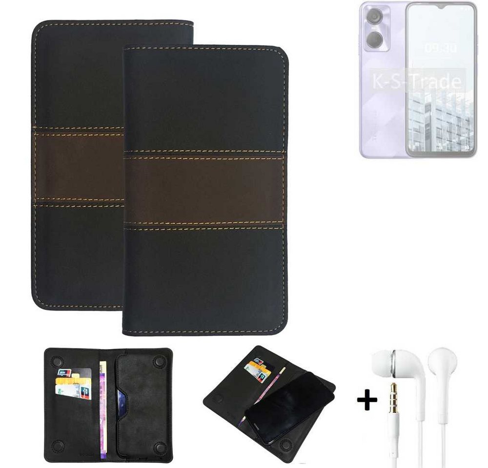 K-S-Trade Handyhülle für Tecno Pop 6, Handyhülle + Kopfhörer Schutzhülle Walletcase Bookstyle Tasche K-S-Trade Handyhülle für Tecno Pop 6, Handyhülle + Kopfhörer Schutzhülle Walletcase Bookstyle Tasche von K-S-Trade