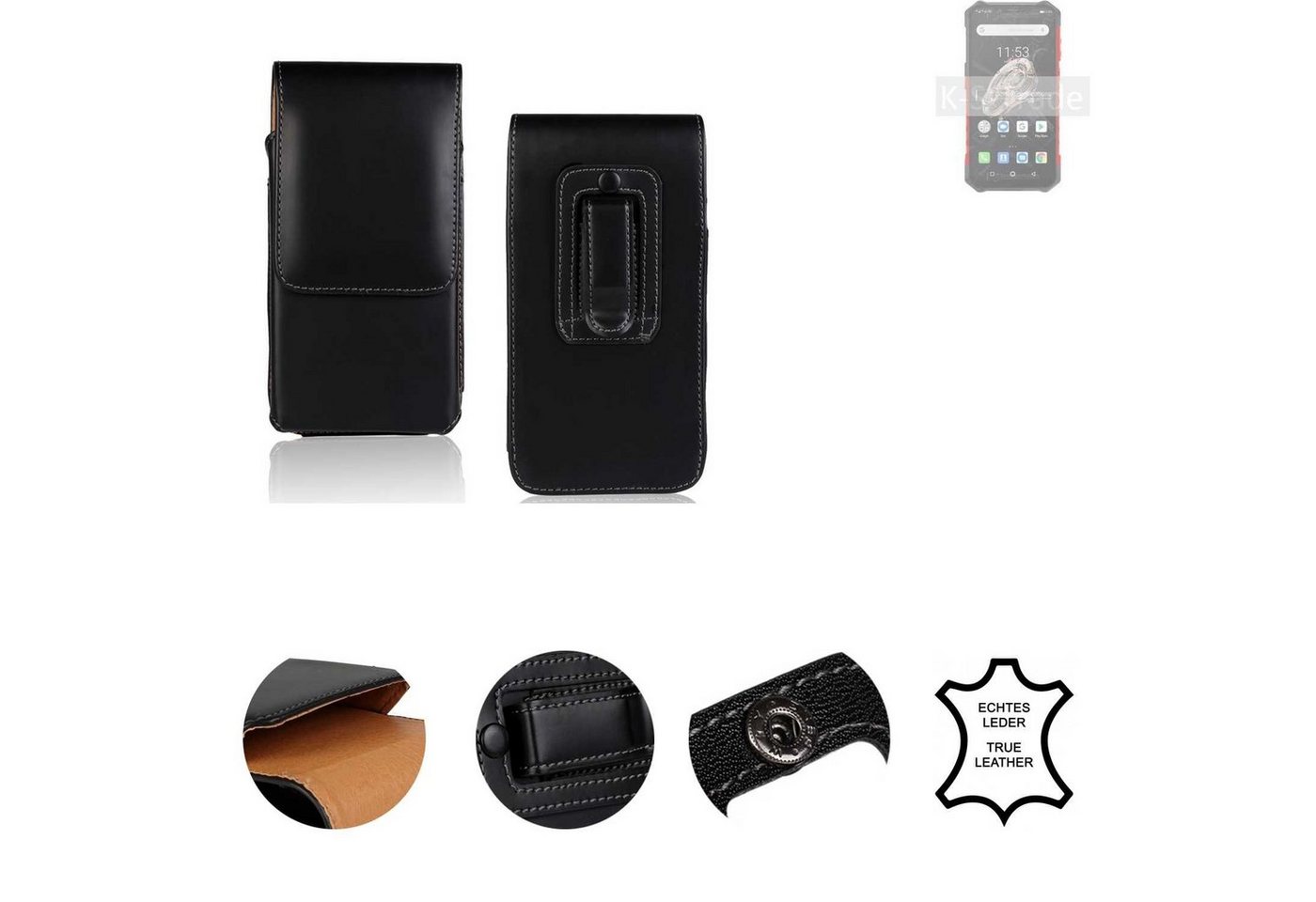 K-S-Trade Handyhülle für Ulefone Armor 6S, Holster Gürteltasche Handy Hülle Schutzhülle Handyhülle Leder K-S-Trade Handyhülle für Ulefone Armor 6S, Holster Gürteltasche Handy Hülle Schutzhülle Handyhülle Leder von K-S-Trade