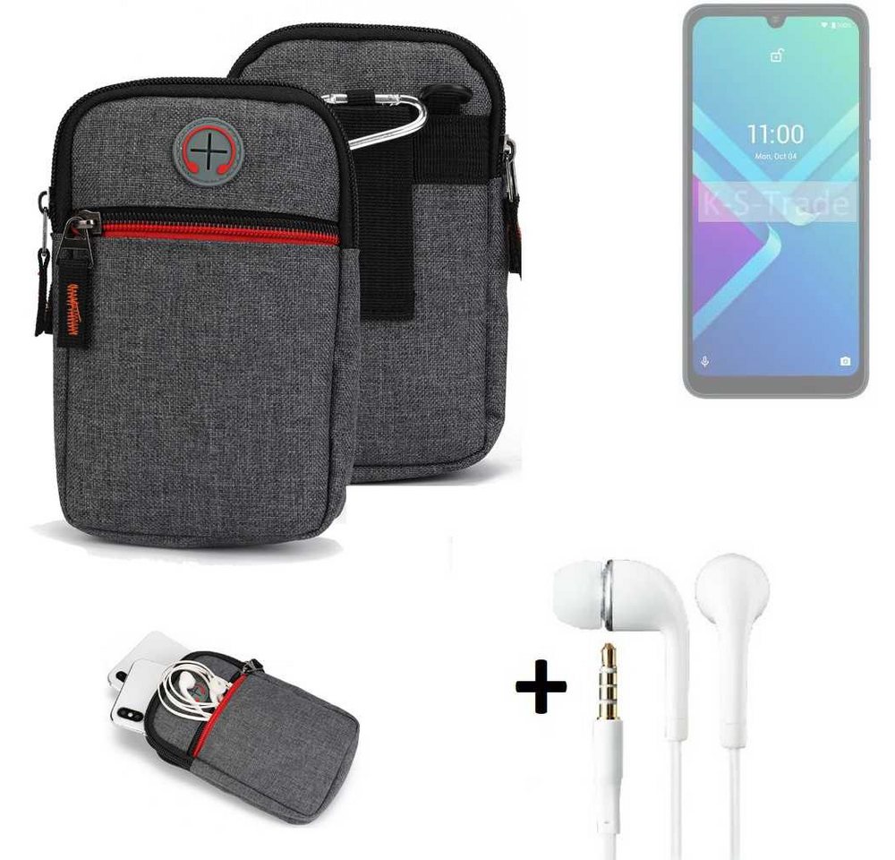K-S-Trade Handyhülle für Wiko Y82, Gürteltaasche + Kopfhörer Handy Tasche Holster Schutz Hülle K-S-Trade Handyhülle für Wiko Y82, Gürteltaasche + Kopfhörer Handy Tasche Holster Schutz Hülle von K-S-Trade
