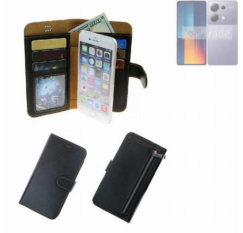 K-S-Trade Handyhülle für Xiaomi POCO M6 Pro, Schutz Hülle Klapphülle Case Phone cover Slim Handytasche Handy von K-S-Trade