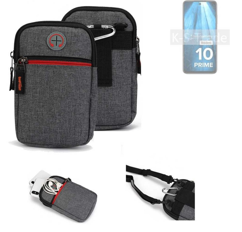 K-S-Trade Handyhülle für Xiaomi Redmi 10 Prime 2022, Holster Gürteltasche Handy Tasche Schutz Hülle grau Zusatzfächer K-S-Trade Handyhülle für Xiaomi Redmi 10 Prime 2022, Holster Gürteltasche Handy Tasche Schutz Hülle grau Zusatzfächer von K-S-Trade