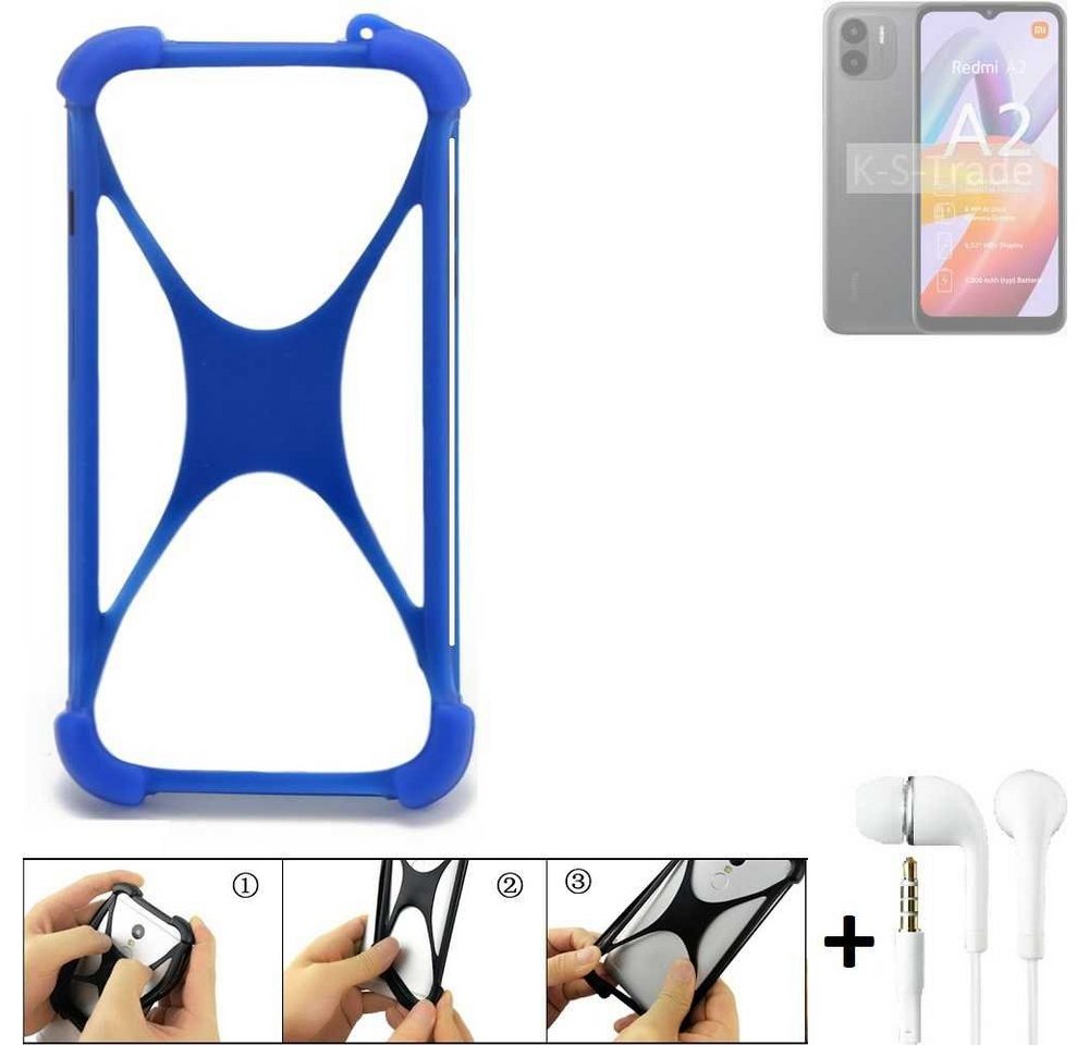 K-S-Trade Handyhülle für Xiaomi Redmi A2, Bumper Schutzhülle Handyhülle Silikon Schutz Hülle Cover Case von K-S-Trade