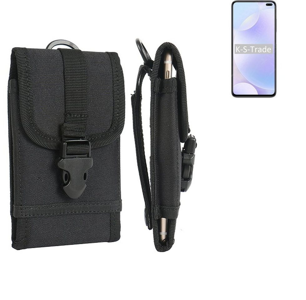 K-S-Trade Handyhülle für Xiaomi Redmi K30 5G Racing Edition, Holster Handy Hülle Holster Handytasche Gürtel Tasche Schutz von K-S-Trade