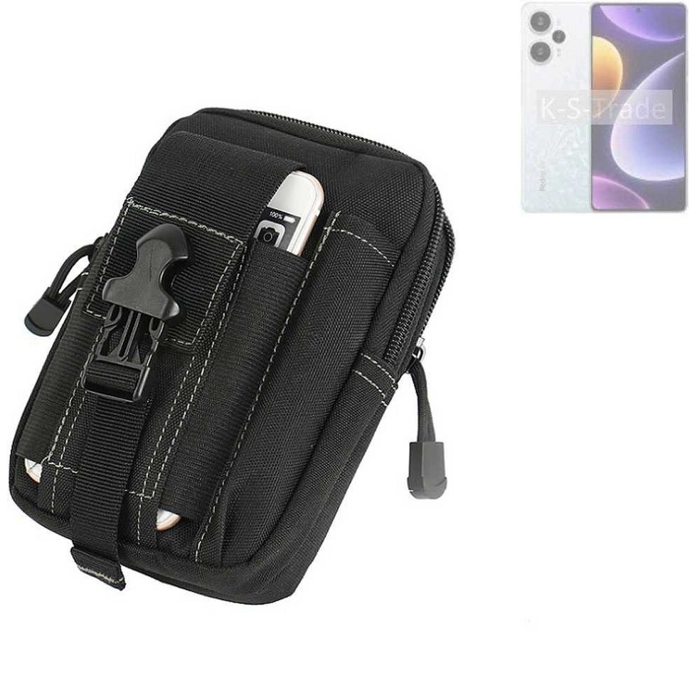 K-S-Trade Handyhülle für Xiaomi Redmi Note 12 Turbo, Gürtel Tasche Gürteltasche Holster Schutz Hülle Handy Hülle von K-S-Trade