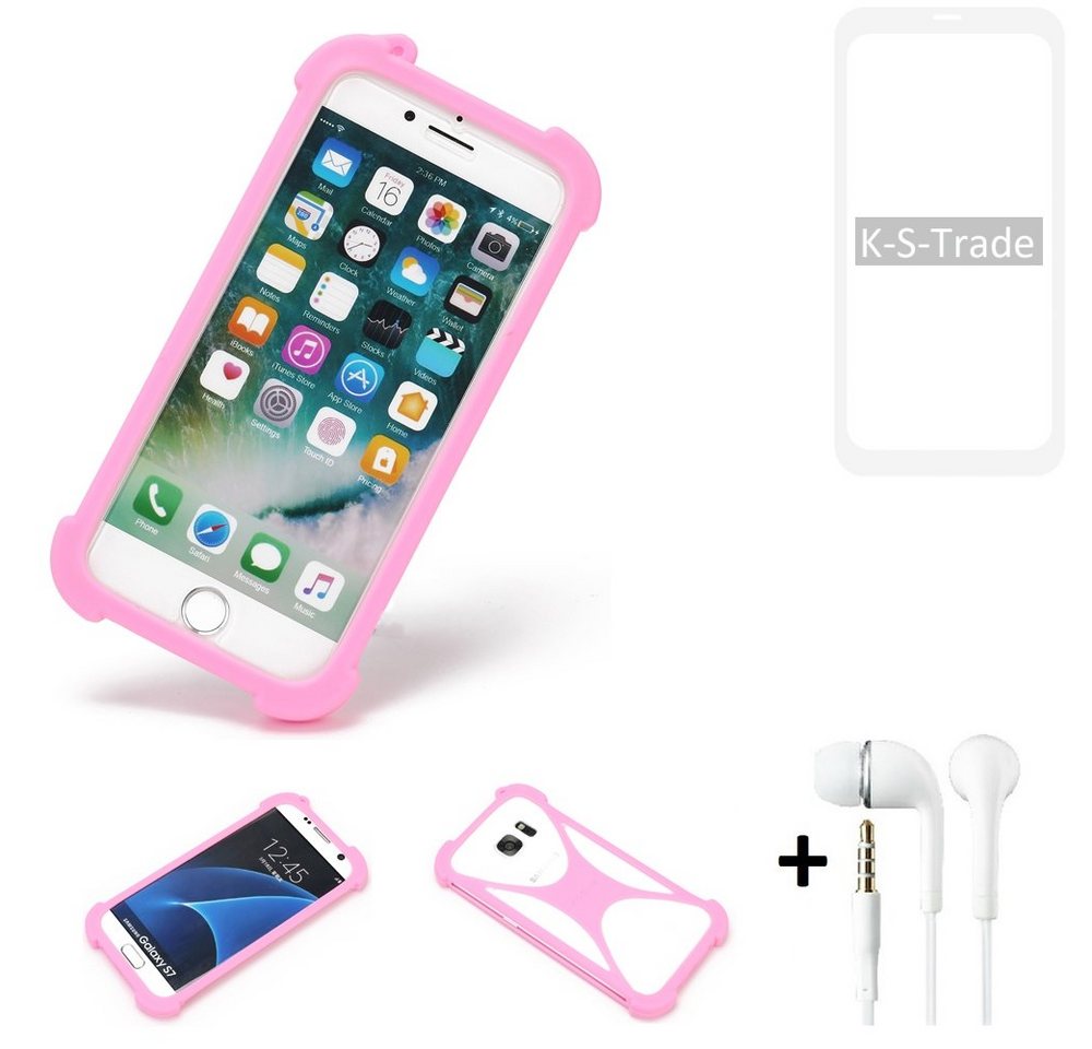 K-S-Trade Handyhülle für Xiaomi Redmi Note 9, Bumper + Kopfhörer Handy Hülle Schutzhülle Silikon Schutz Hülle K-S-Trade Handyhülle für Xiaomi Redmi Note 9, Bumper + Kopfhörer Handy Hülle Schutzhülle Silikon Schutz Hülle von K-S-Trade
