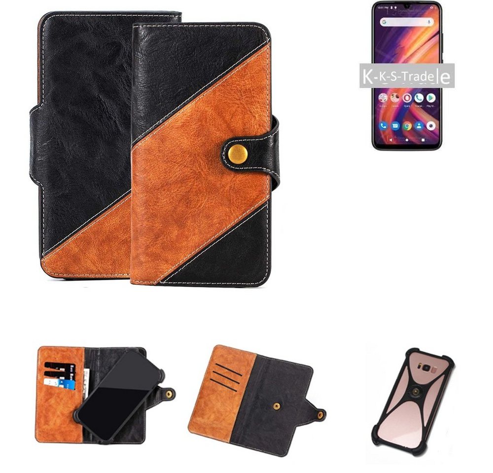 K-S-Trade Handyhülle für ZTE Blade A512, Handyhülle Schutzhülle Bookstyle Case Wallet-Case Handy Cover von K-S-Trade