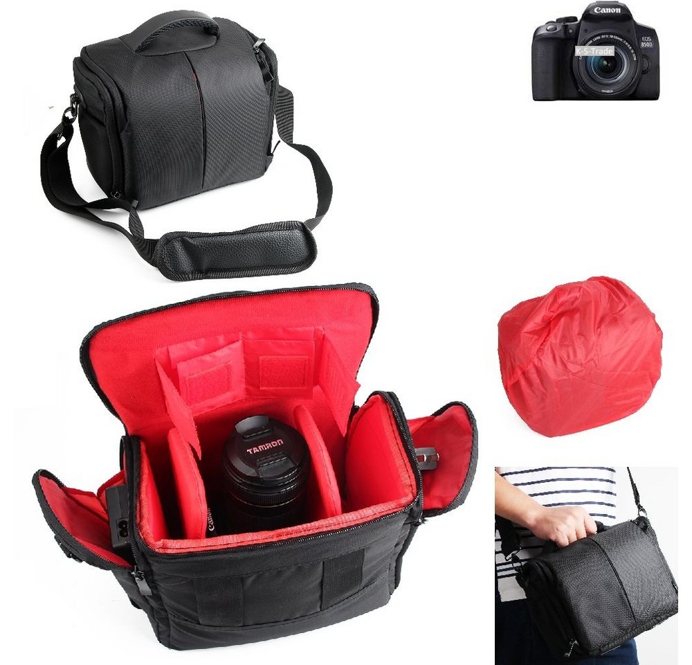 K-S-Trade Kameratasche für Canon EOS 850D, Kameratasche Fototasche Schultertasche Zubehör Tasche einteilbare von K-S-Trade