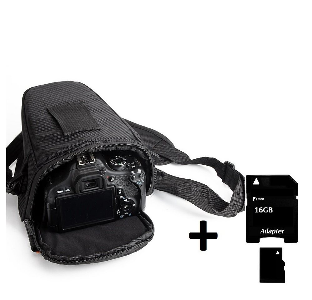 K-S-Trade Kameratasche für Canon EOS M50 Mark II, Schultertasche Colt Kameratasche Systemkameras DSLR DSLM SLR von K-S-Trade