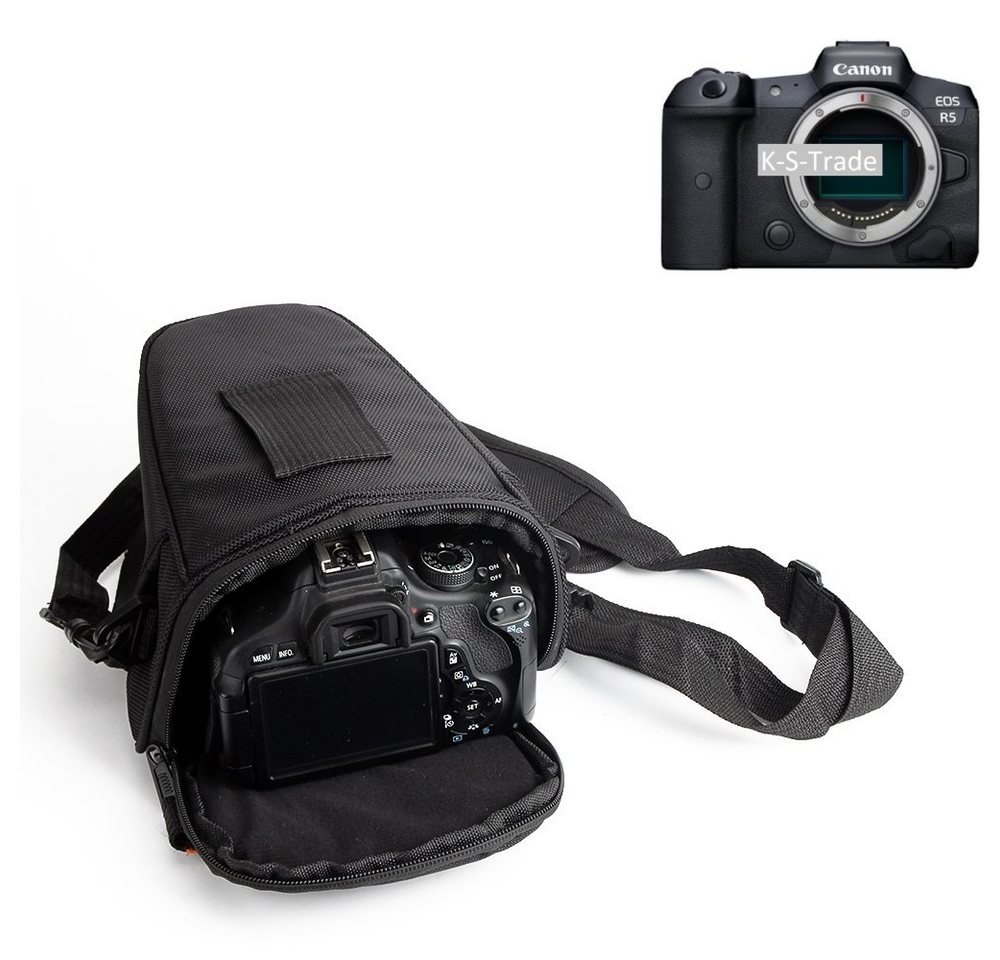K-S-Trade Kameratasche für Canon EOS R5, Kameratasche Fototasche Schultertasche Umhängetasche Colt von K-S-Trade