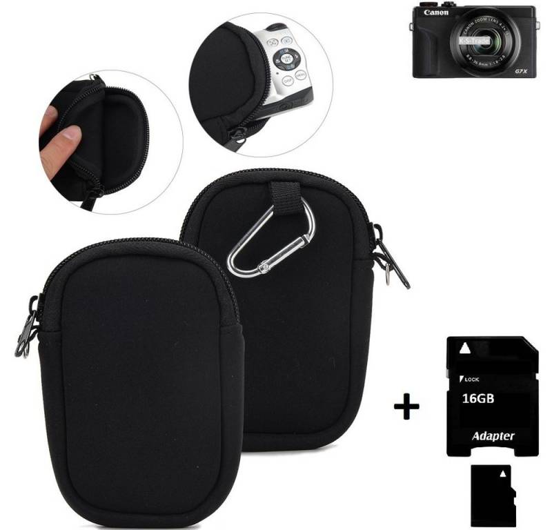 K-S-Trade Kameratasche für Canon PowerShot G7 X Mark III, Kameratasche Schutz Hülle Kompaktkamera Tasche Travelbag sleeve von K-S-Trade