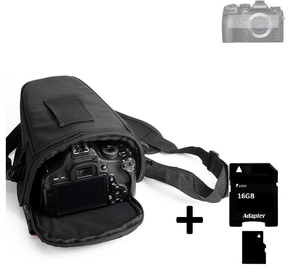 K-S-Trade Kameratasche für Olympus OM System OM-1, Schultertasche Colt Kameratasche Systemkameras DSLR DSLM SLR von K-S-Trade