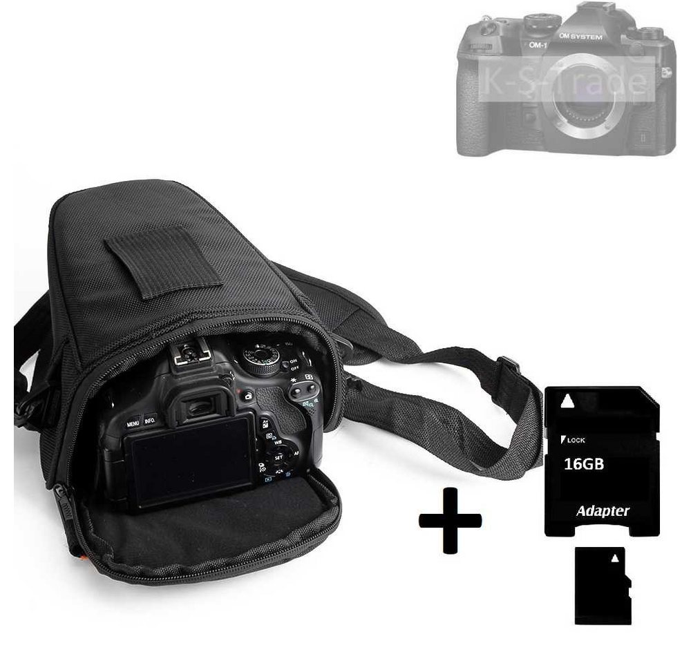 K-S-Trade Kameratasche für Olympus OM System OM-1 Mark ll, Schultertasche Colt Kameratasche Systemkameras DSLR DSLM SLR von K-S-Trade