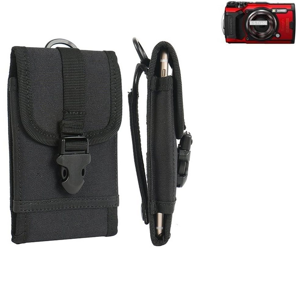 K-S-Trade Kameratasche für Olympus TOUGH TG-6, Kameratasche Gürteltasche Outdoor Gürtel Tasche Kompaktkamera von K-S-Trade