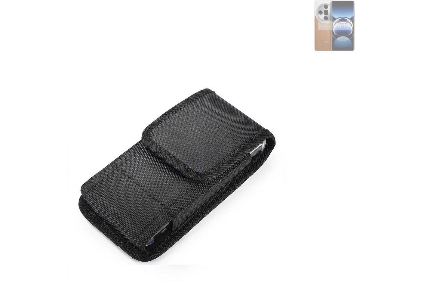 K-S-Trade Kameratasche für Oppo Find X7 Ultra, Holster Gürteltasche Holster Gürtel Tasche wasserabweisend Handy von K-S-Trade