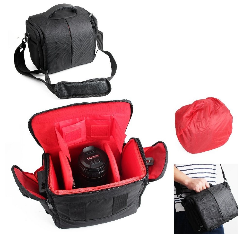 K-S-Trade Kameratasche für Panasonic Lumix DC-S5, Kameratasche Fototasche Schultertasche Zubehör Tasche einteilbare von K-S-Trade