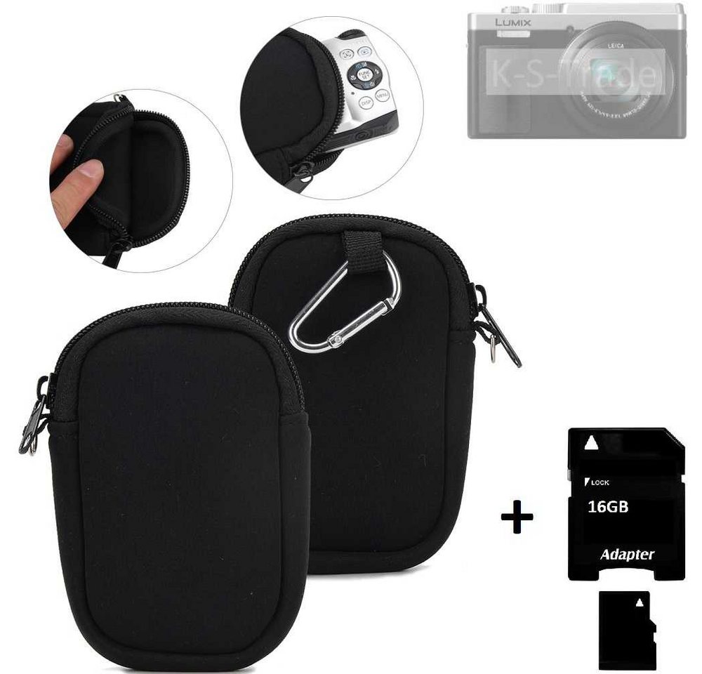K-S-Trade Kameratasche für Panasonic Lumix DC-TZ96D, Kameratasche Schutz Hülle Kompaktkamera Tasche Travelbag sleeve von K-S-Trade