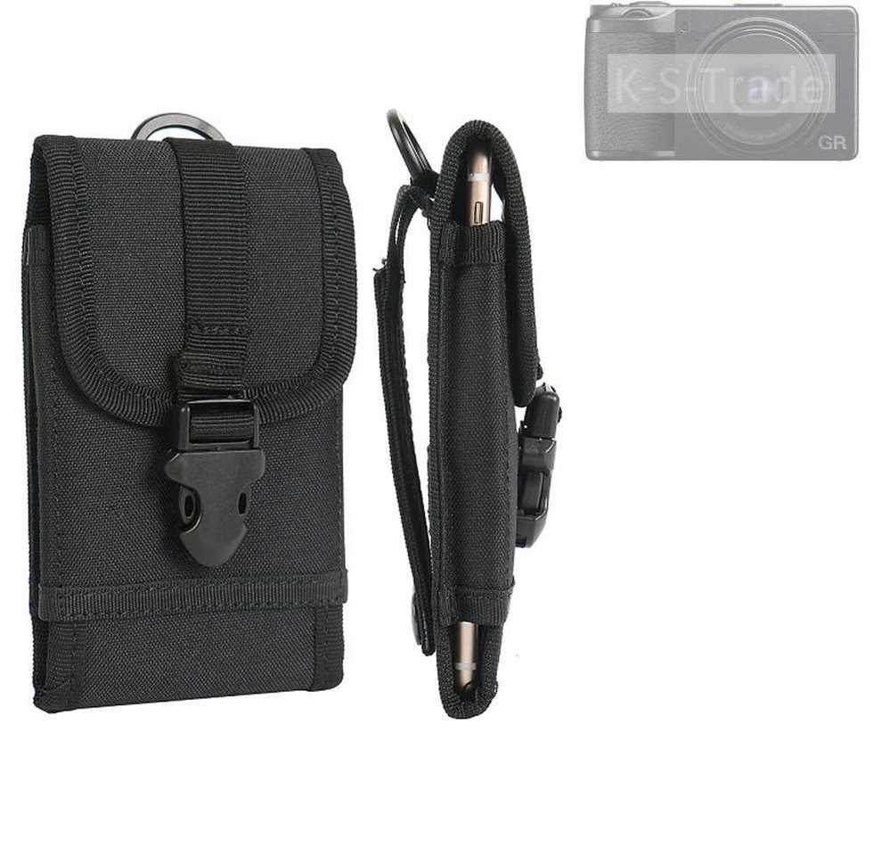K-S-Trade Kameratasche für Ricoh GR IIIx, Kameratasche Gürteltasche Outdoor Gürtel Tasche Kompaktkamera von K-S-Trade