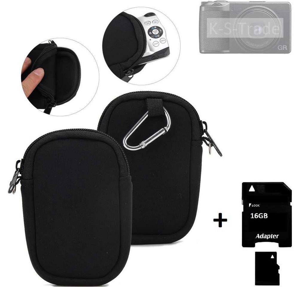 K-S-Trade Kameratasche für Ricoh GR IIIx, Kameratasche Schutz Hülle Kompaktkamera Tasche Travelbag sleeve von K-S-Trade