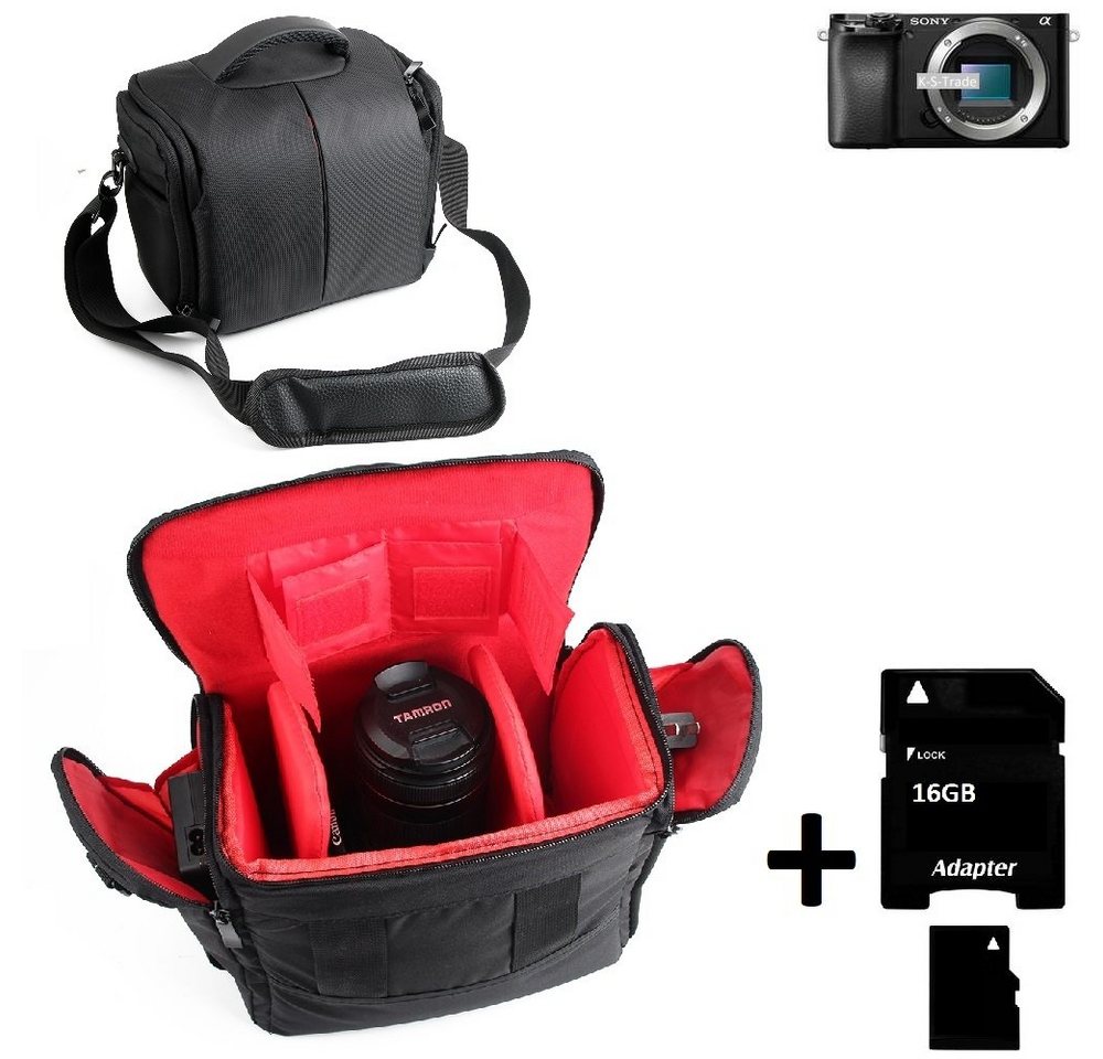 K-S-Trade Kameratasche für Sony Alpha 6100, Kameratasche Fototasche Umhängetasche Schultertasche Zubehör von K-S-Trade