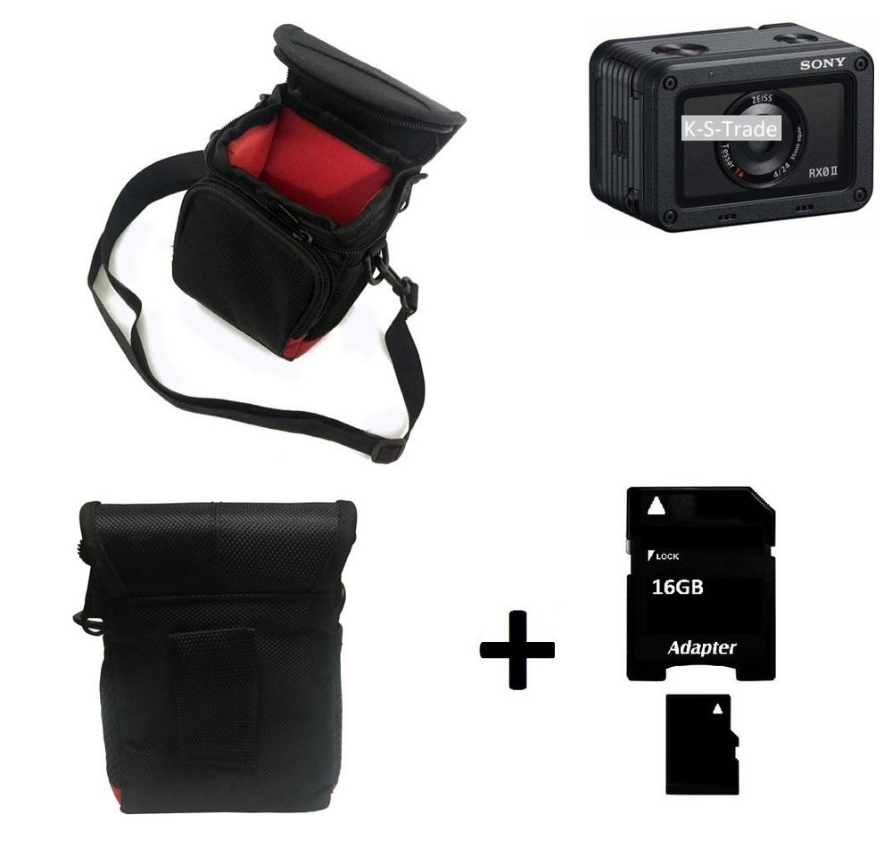 K-S-Trade Kameratasche für Sony Cyber-shot DSC-RX0 II, Kameratasche Fototasche Umhängetasche Schutz Hülle mit Zusatzfach von K-S-Trade