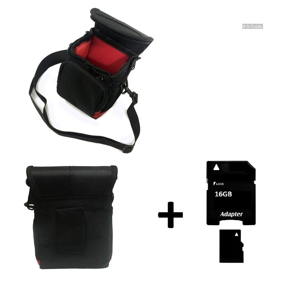 K-S-Trade Kameratasche für Sony FDR-X 3000 R, Kameratasche Fototasche Umhängetasche Schutz Hülle mit Zusatzfach von K-S-Trade