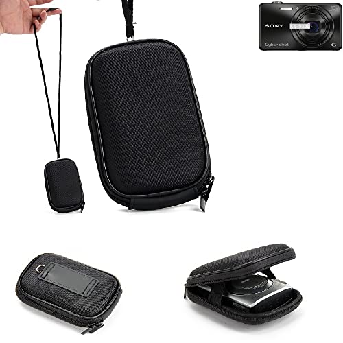 K-S-Trade Qualitativ & Innovativ Hardcase Kamera-Tasche Foto-Tasche Für Sony Cyber-Shot DSC-WX220 Für Kompaktkamera Gürteltasche Case von K-S-Trade