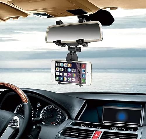 K-S-Trade Qualitativ & Innovativ Smartphone Halterung Für Unihertz Jelly Star Rückspiegel Halterung Schwarz Auto Halterung KFZ Halter von K-S-Trade