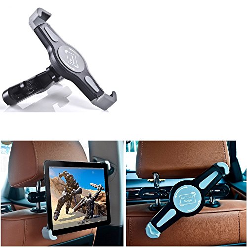 K-S-Trade Qualitativ & Innovativ Tablethalterung Für Chuwi HiPad Max KFZ Kopfstützen Halterung 360° Auto Sitzhalterung Headrest Holder Halter von K-S-Trade