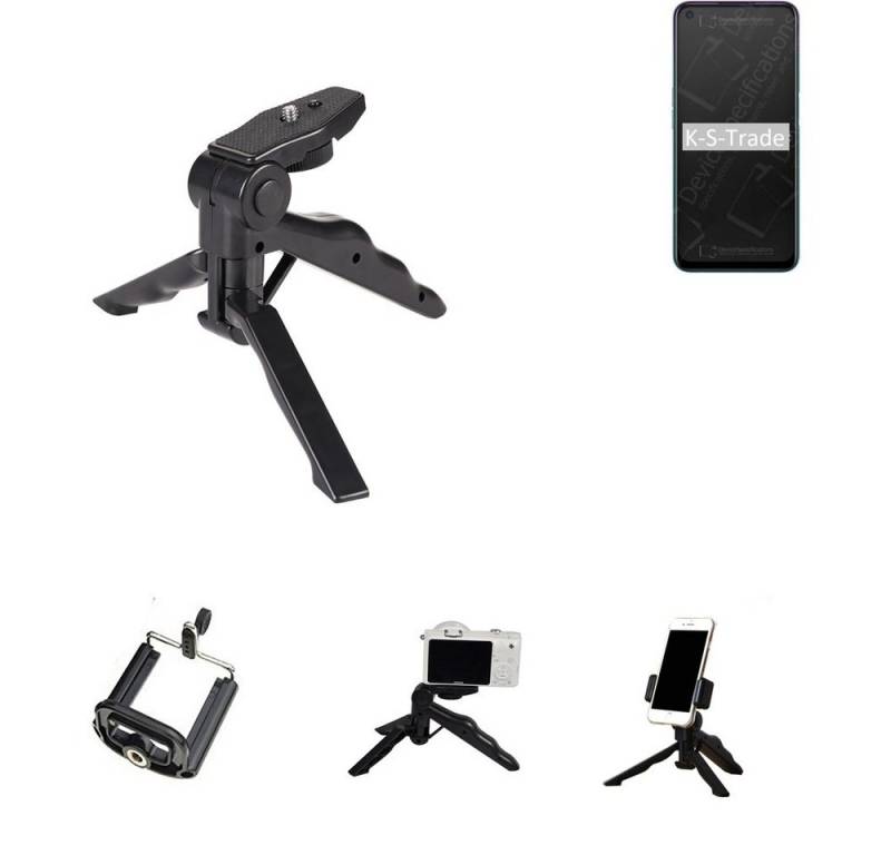 K-S-Trade für Oppo A72 Smartphone-Halterung, (Stativ Tisch-Ständer Dreibein Handy-Stativ Ständer Mini-Stativ) von K-S-Trade