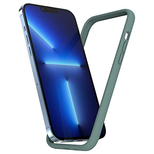 K TOMOTO Kompatibel iPhone 13 Pro Max Bumper Case 6.7", Flüssigkeit Silikon Bumper Case [Shock-Absorb] [Raised Edge Protection] [Drop Protection] [Silky and Soft Touch] Frame Bumper Case, Tannengrün von K TOMOTO