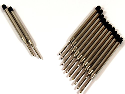 10 Stück Kugelschreiberminen 10cm SCHWARZ -K&B Vertrieb- Kuliminen Großraumminen Ersatzminen 177 von K&B Vertrieb