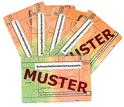 Schutzhüllen 5 Stück -K&B Vertrieb- Ausweishüllen Behindertenausweishülle Behindertenausweis 187 von K&B Vertrieb