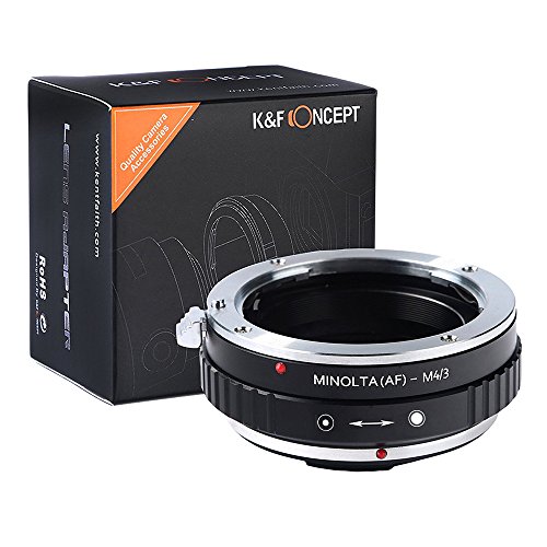 K&F Concept® Minolta(AF) - M4/3 Objektiv Mount Adapter Ring Objektiv Adapterringe für Minolta(AF) Mount Objektiv Adapterringe auf Micro4/3 Objektiv Kamera Zubehör AF-M4/3 von K&F Concept