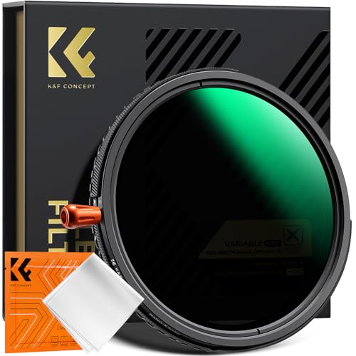 K&F Concept 3-IN-1 Filter 55mm Polfilter&ND2-ND32&Black Mist 1/4 Filter mit 28 Schichten Nanobeschichtung,wasserdicht,Kratzfest,HD（Nano-Xcel） von K&F Concept