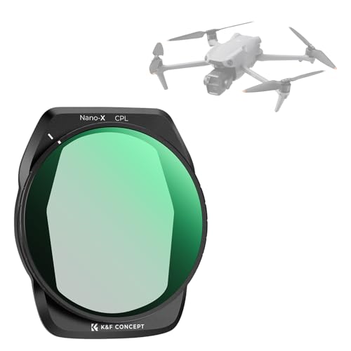 K&F Concept CPL Filter Kompatibel mit DJI AIR 3S, Polfilter, Multi Beschichtung HD Optical Glass Aluminium K&F Concept CPL Filter Kompatibel mit DJI AIR 3S, Polfilter, Multi Beschichtung HD Optical Glass Aluminium von K&F Concept