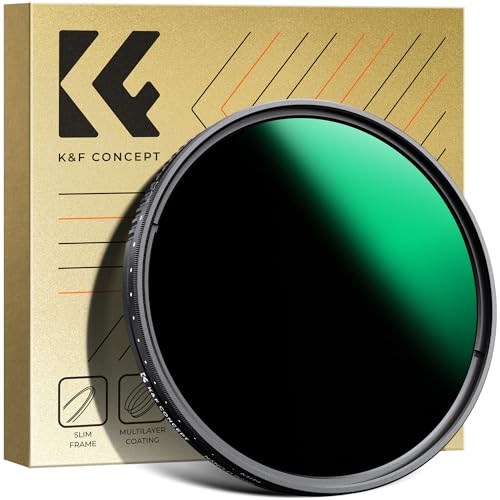 K&F Concept Variabler ND Filter 67mm ND3-ND1000 Graufilter (1.5-10 Blendenstufen) （Nano-Dazzle） von K&F Concept