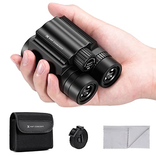 K&F Concept 8x21 Kompaktes Ferngläser für Kinder und Erwachsene, mit BAK4 Prisma, FMC Objektiv, IP65 Wasserdicht & Nackenriemen für Vogelbeobachtung, Jagd, Reisen, Camping, Sternenguckerei von K&F Concept